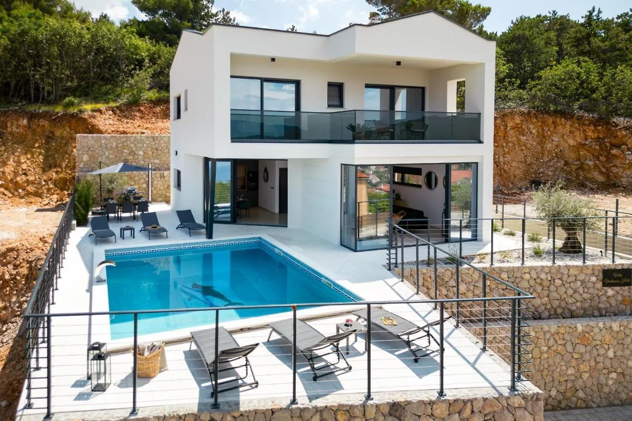 Luxury Villa Verbenico Hills- Amazing Sea View, Pool With Whirpool And Waterfall, Beach, In Famous Wine Region - Your Holiday With Style Vrbnik