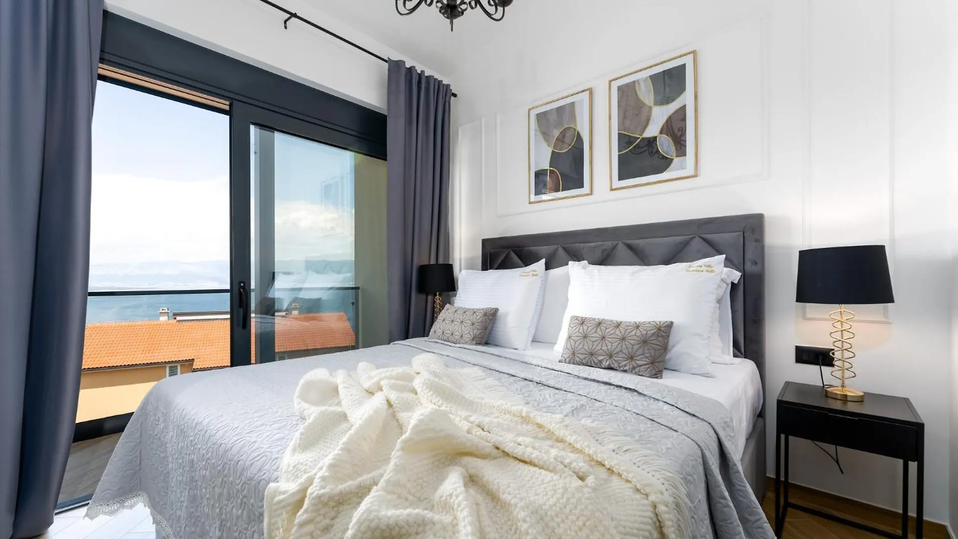 Luxury Villa Verbenico Hills- Amazing Sea View, Pool With Whirpool And Waterfall, Beach, In Famous Wine Region - Your Holiday With Style Vrbnik