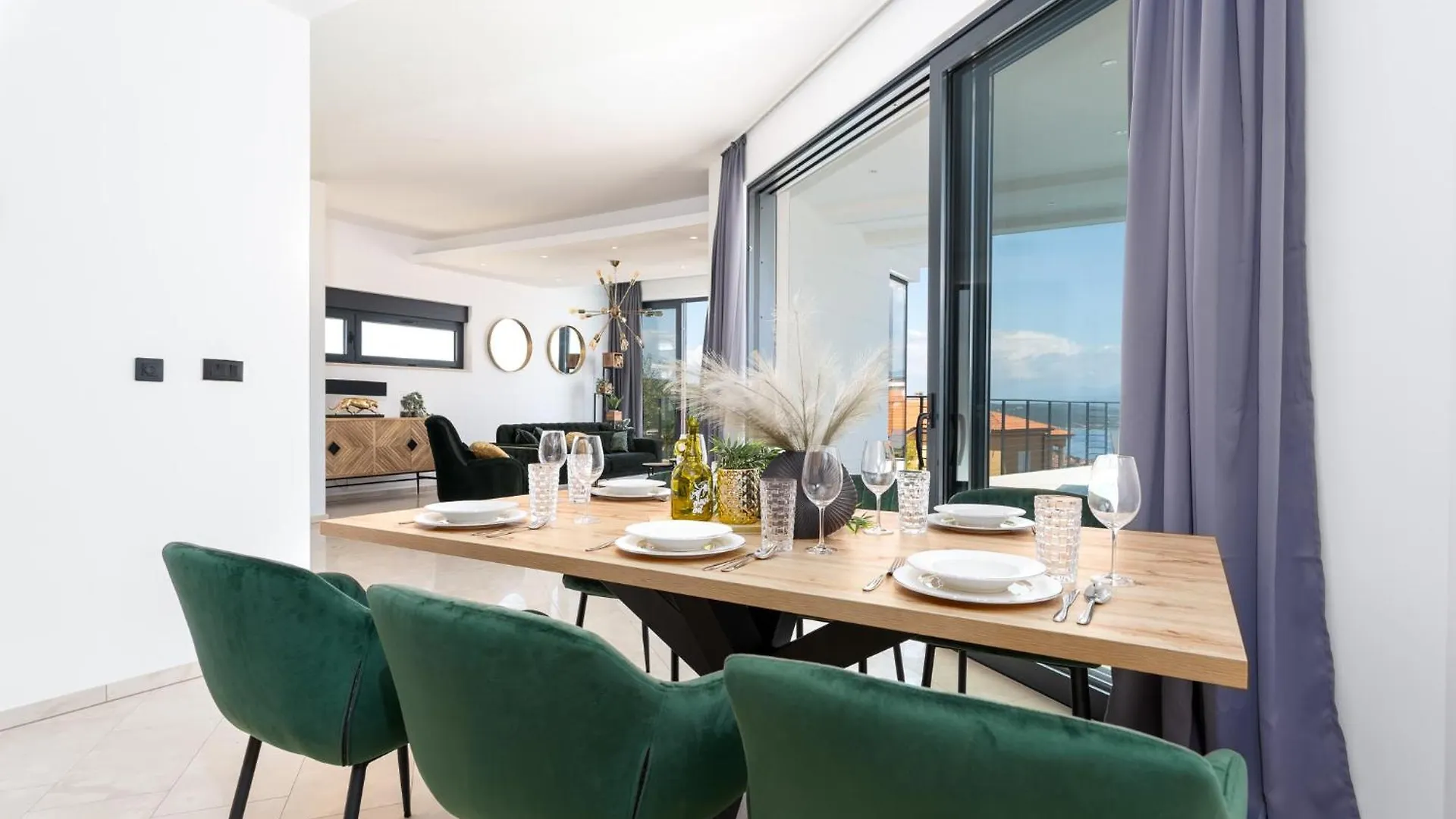 Luxury Villa Verbenico Hills- Amazing Sea View, Pool With Whirpool And Waterfall, Beach, In Famous Wine Region - Your Holiday With Style Vrbnik   Vrbnik (Primorje-Gorski Kotar)